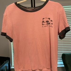 PINK PANDA CROP TOP